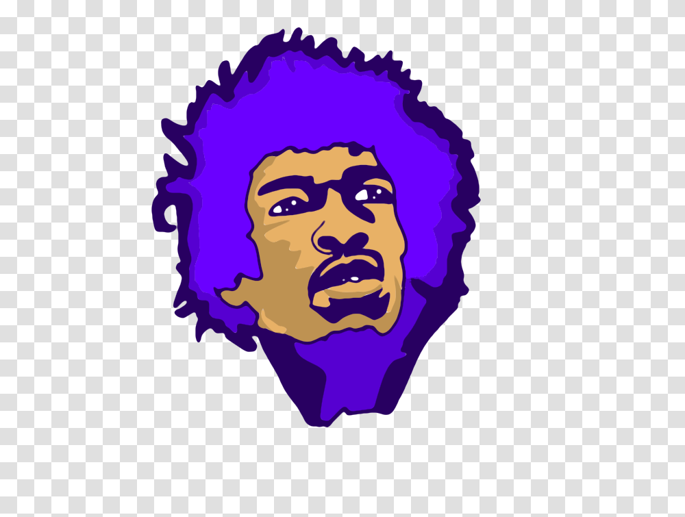 Jimi Hendrix Portrait, Hair, Face, Person, Human Transparent Png