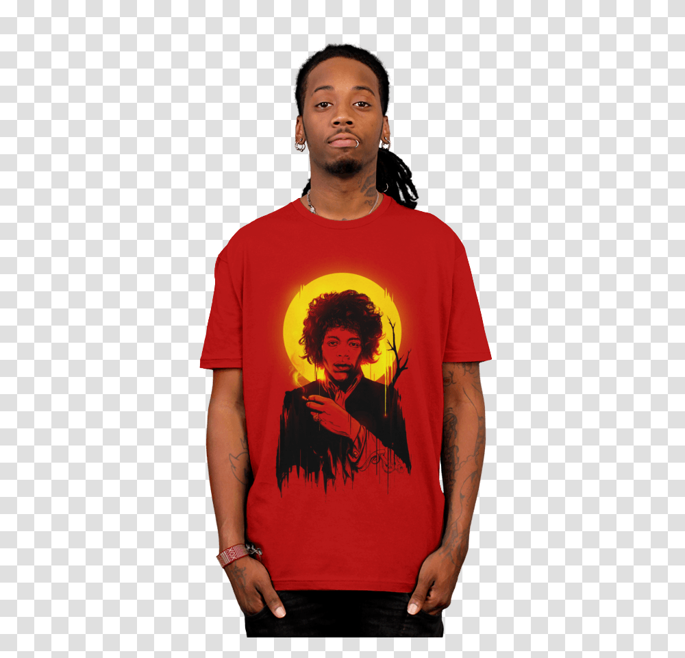 Jimi Hendrix T Shirt, Apparel, Person, Human Transparent Png