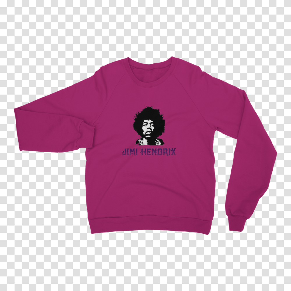 Jimi Hendrix Ufeffclassic Adult Sweatshirt Blu Flamingo, Apparel, Sleeve, Sweater Transparent Png