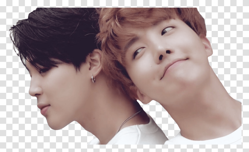 Jimin And Jhope Download Hd Jhope And Jimin, Face, Person, Accessories, Dimples Transparent Png