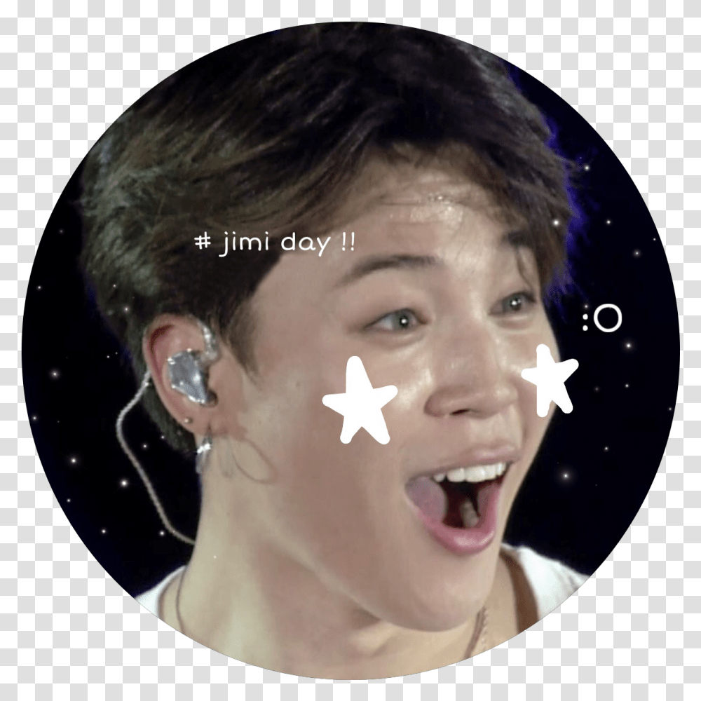 Jimin Birthday Icon Happy, Face, Person, Human, Head Transparent Png