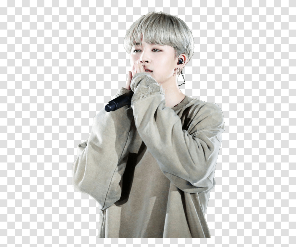 Jimin Grey Hair Download, Person, Face, Female Transparent Png