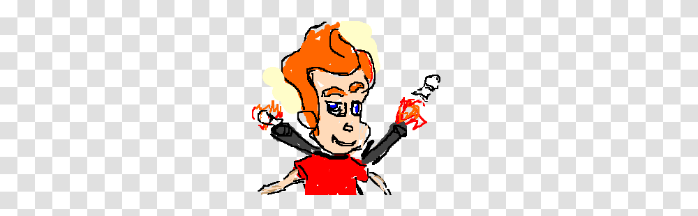 Jimmy Neutron Launches Shoulder Rockets Drawing, Person, Hand, Face Transparent Png