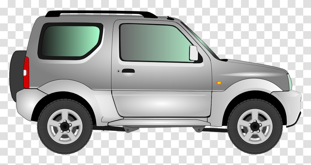 Jimny Car Vehicle Automobile Jeep Suzuki Silver Car Clip Art, Van, Transportation, Wheel, Machine Transparent Png