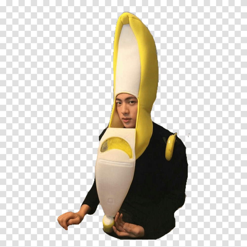 Jin In A Banana Suit, Person, Plant, Heel Transparent Png