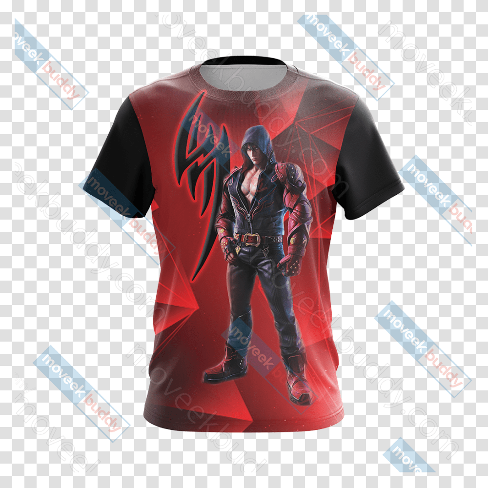 Jin Kazama Unisex 3d T Shirt Tekken, Apparel, Person, Human Transparent Png