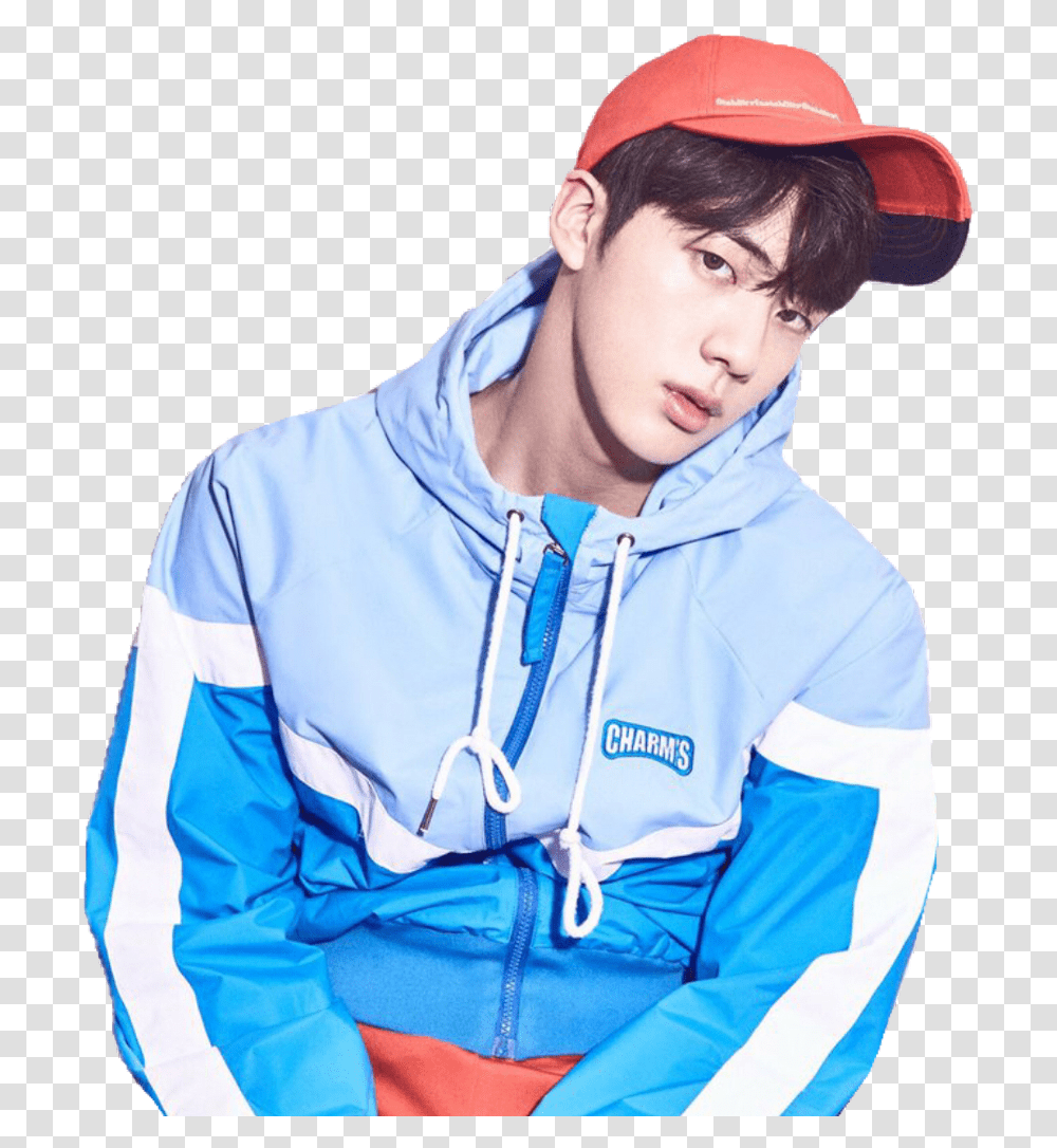 Jin Worldwidehandsome Bts Kpop Idol Jin Love Yourself Era, Clothing, Sweatshirt, Sweater, Person Transparent Png