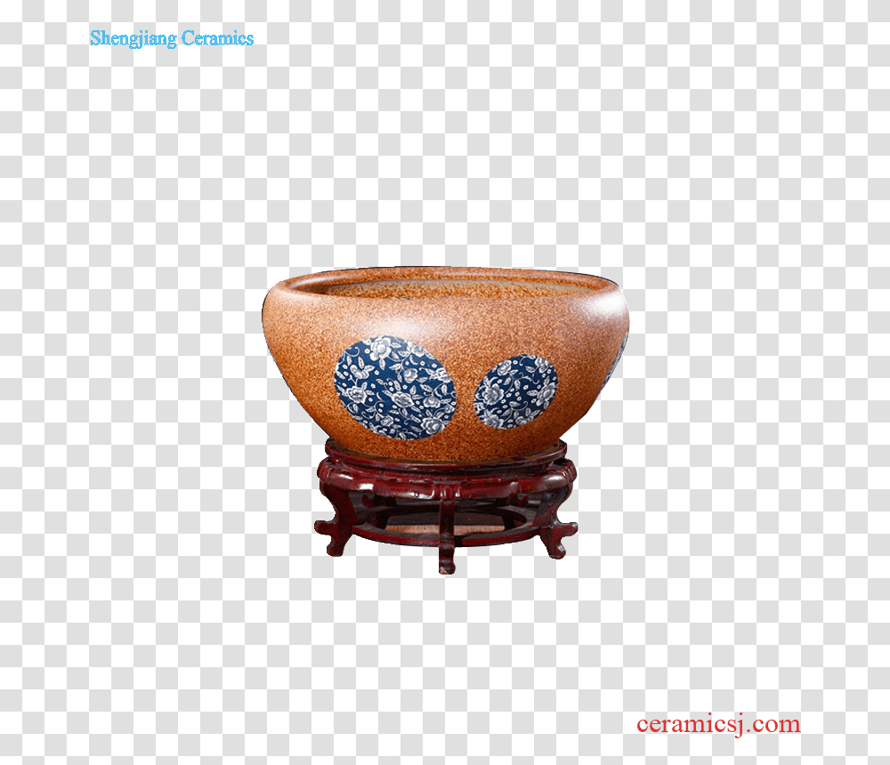 Jingdezhen Ceramic Furnishing Articles Aquariums Coarse Ottoman, Bowl, Chair, Furniture, Soup Bowl Transparent Png