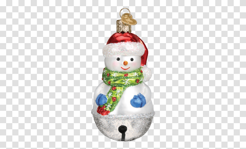 Jingle Bell Snowman Christmas Ornament Snowman Ornament, Nature, Outdoors, Winter, Wedding Cake Transparent Png