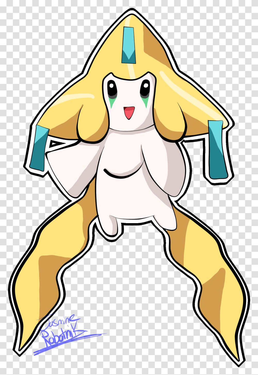 Jirachi, Drawing, Face, Label Transparent Png