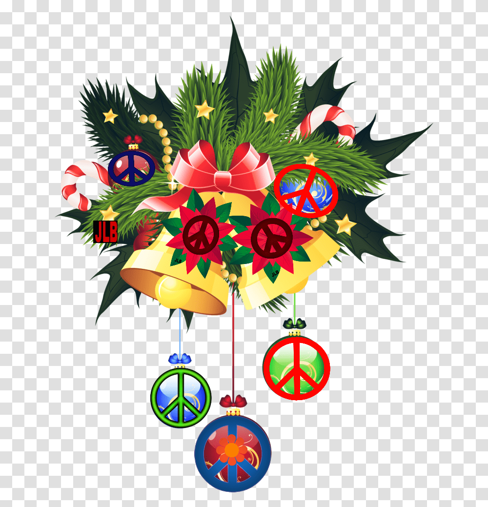 Jlb Christmas Labels Christmas Clipart Christmas Christmas Bell File, Ornament, Floral Design, Pattern Transparent Png