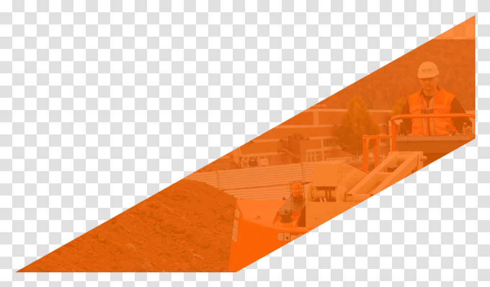 Jlg Scissor Lift Graphic Showing Worker Architecture, Person, Outdoors, Nature, Mountain Transparent Png