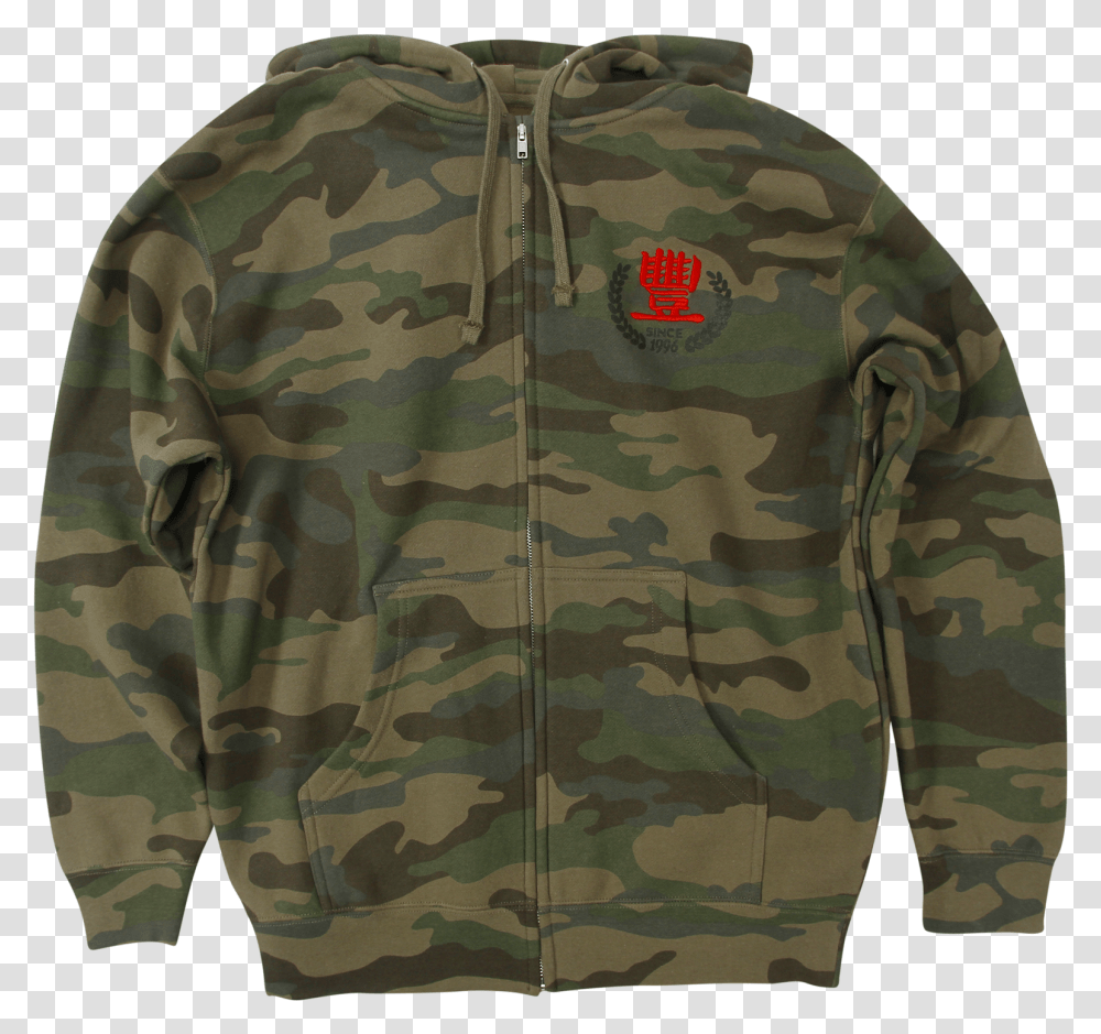 Jmt Vintage 96 Camo Zip Sweatshirt Hoodie, Military, Military Uniform, Camouflage Transparent Png