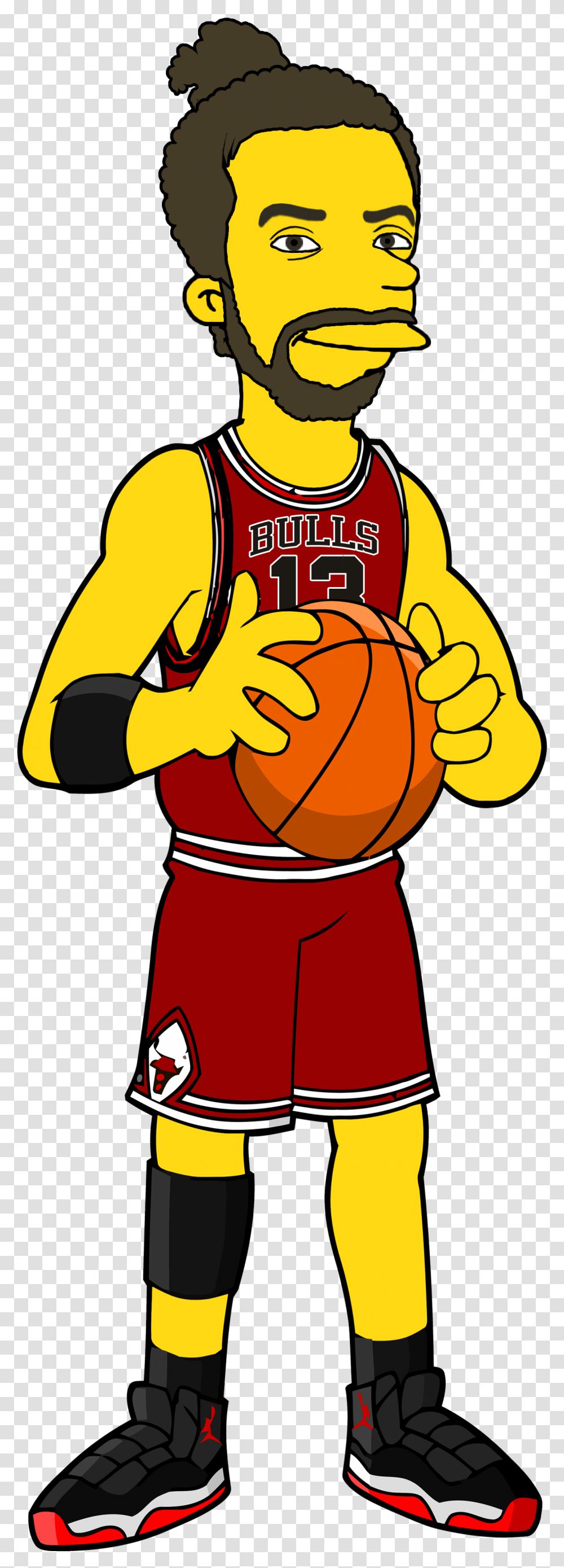 Joakim Noah Simpsons Cartoon, People, Person, Human, Team Sport Transparent Png