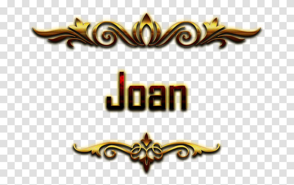 Joan Decorative Name, Emblem, Pillar, Architecture Transparent Png