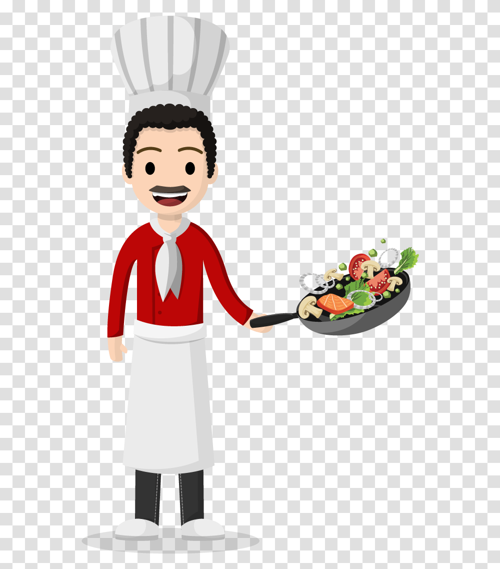 Job Character Cartoon, Waiter, Person, Human, Sleeve Transparent Png