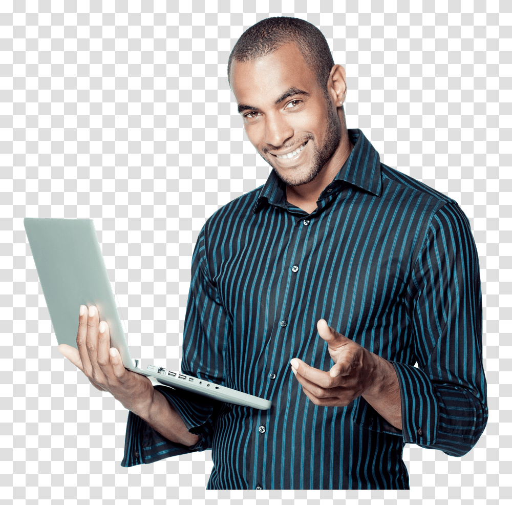 Job Happy Person, Pc, Computer, Electronics, Human Transparent Png