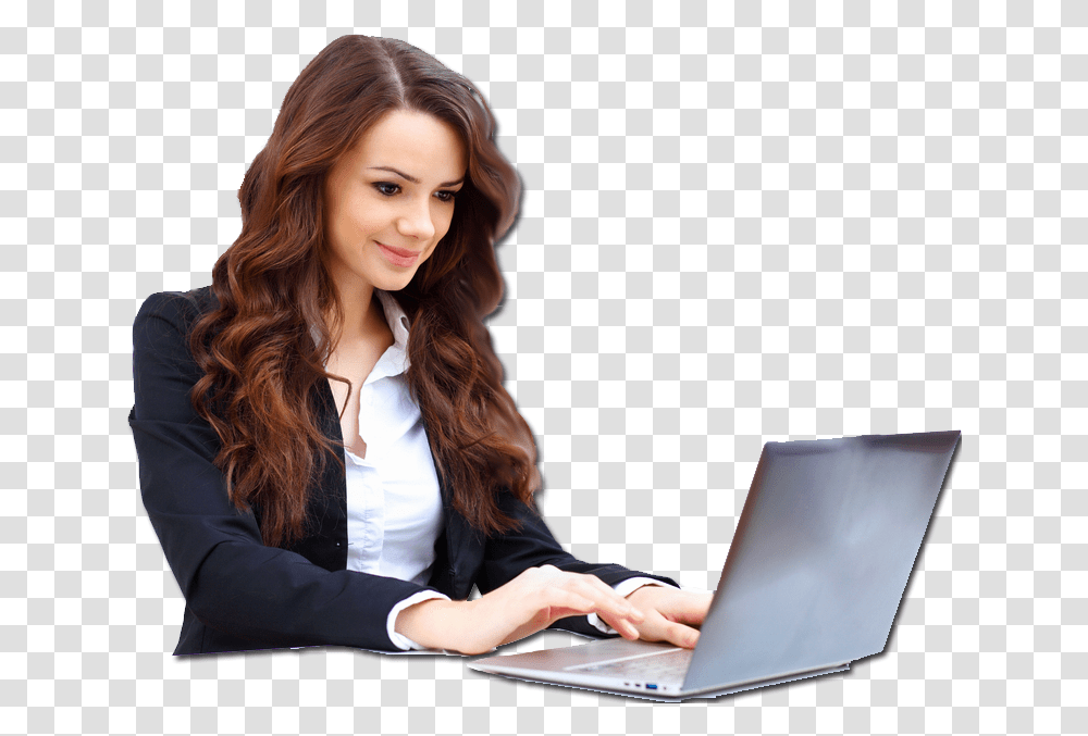 Job Search Skills Women Work In Computer, Pc, Electronics, Laptop, Person Transparent Png