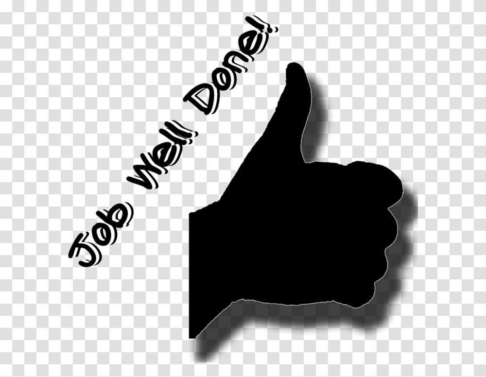 Job Well Done, Hand, Animal, Silhouette Transparent Png