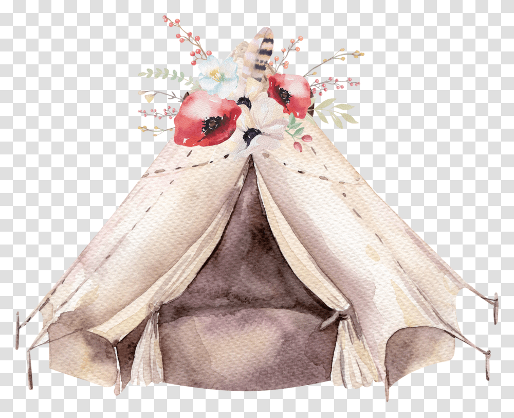Jodee S Teepee Weekender Event Schedule Teepee Tent Watercolor, Apparel, Gown, Fashion Transparent Png