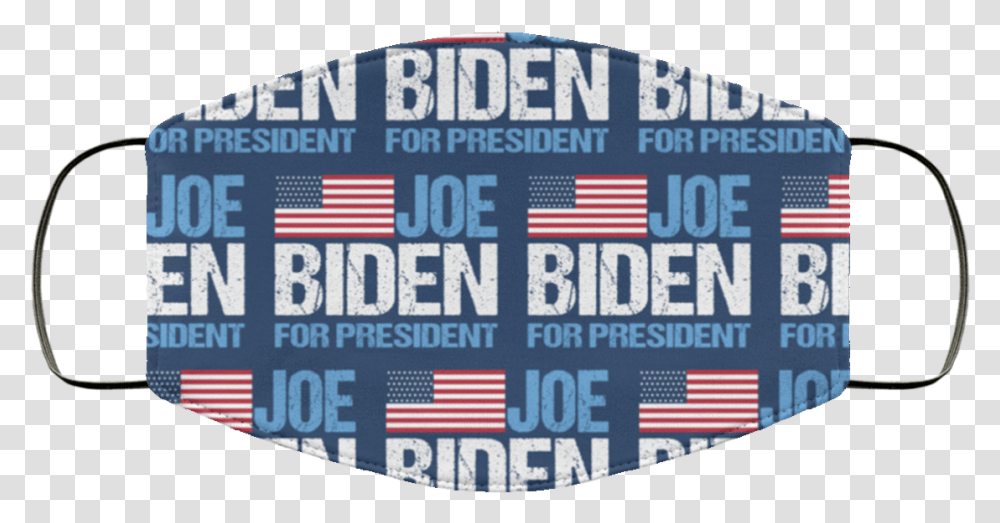 Joe Biden For President Cloth Face Mask Orange, Label, Text, Scoreboard, Sticker Transparent Png