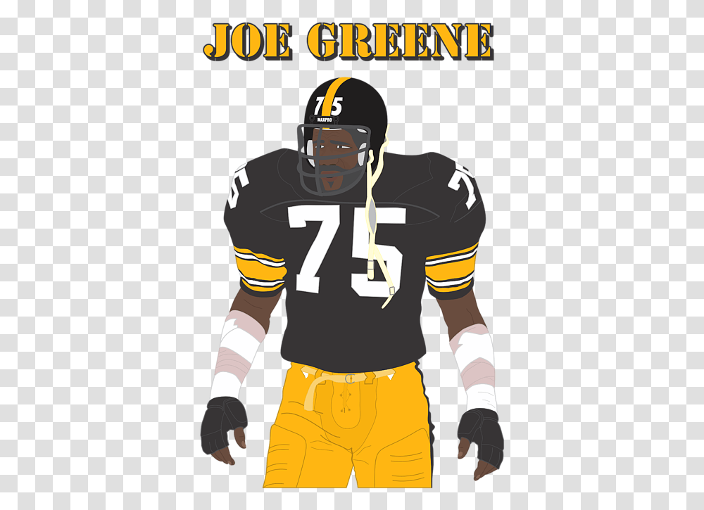 Joe Greene Pittsburgh Steelers Art, Helmet, Person, People Transparent Png