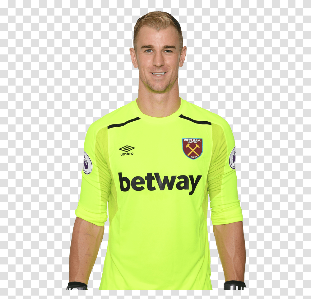 Joe Hart Fabianski West Ham, Apparel, Shirt, Person Transparent Png