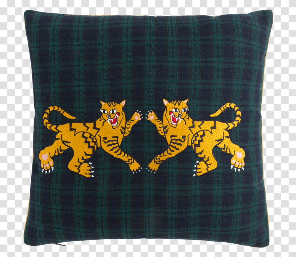 Joe Le Tigre Cushion, Pillow, Blanket, Tiger, Wildlife Transparent Png