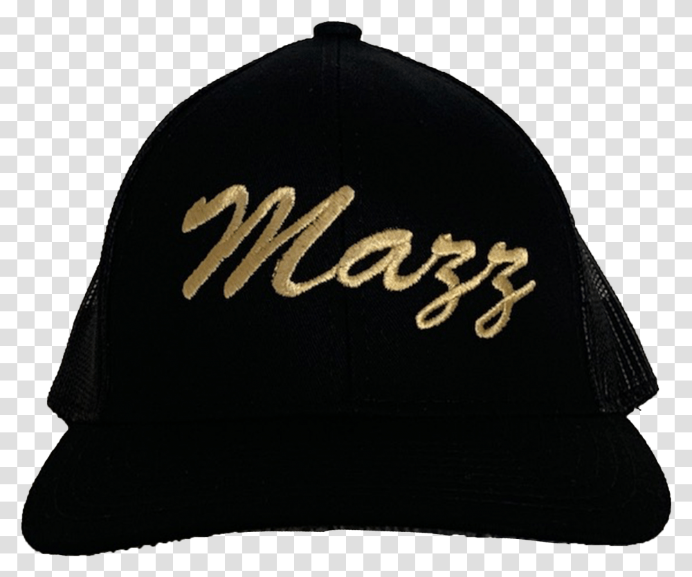 Joe Lopez Y Grupo Mazz Black And Gold Mazz Hat Gom Player, Clothing, Apparel, Baseball Cap Transparent Png