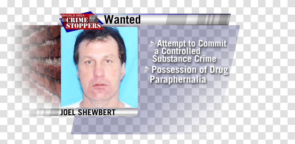 Joel Shewbert Newest Crime Stoppers Huntsville Alabama, Person, Human, Id Cards Transparent Png