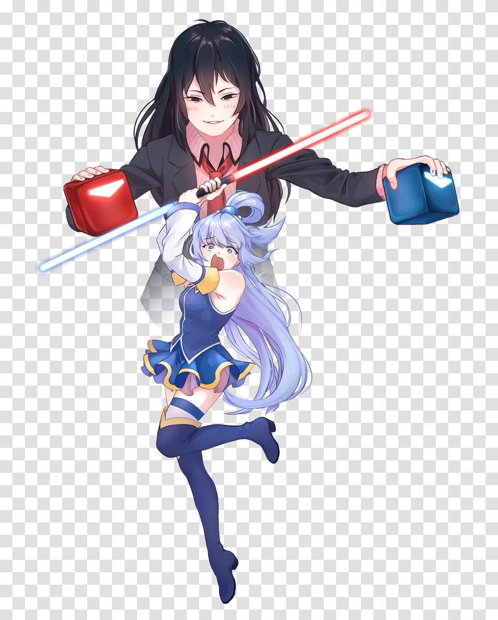 Joetastic Beat Saber Commissions Closed Fictional Character, Manga, Comics, Book, Person Transparent Png