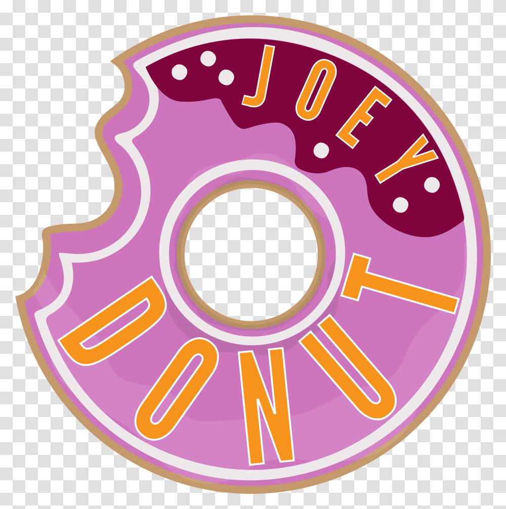 Joey Donut Logo Steemit Doughnut, Machine, Disk, Spoke, Label Transparent Png