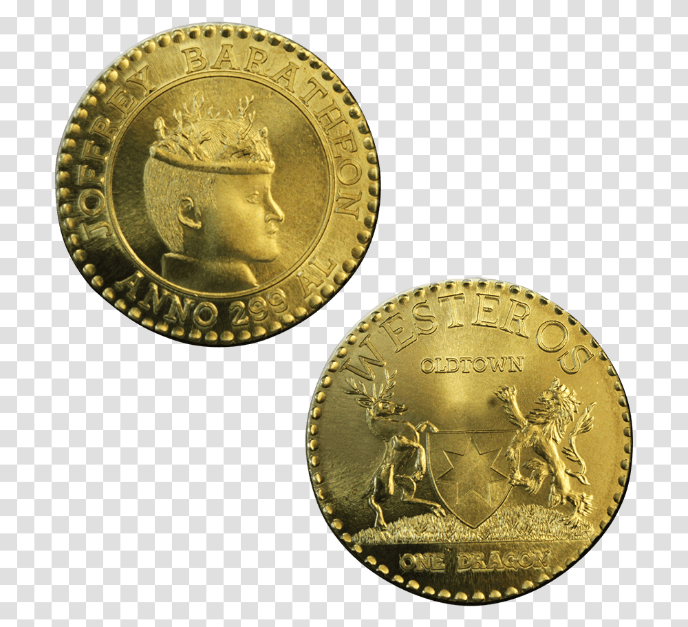Joffrey Baratheon Golden Dragon Gold Dragon Coin Westeros, Money, Clock Tower, Architecture, Building Transparent Png