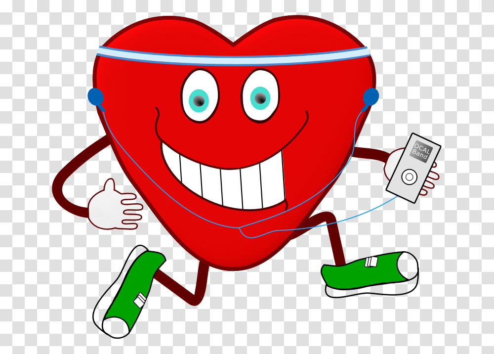 Jogging Heart Cartoon Clip Art Jogging, Label, Helmet Transparent Png