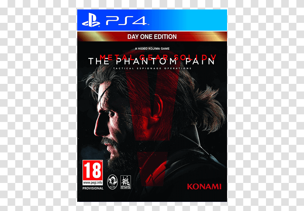 Jogo Ps4 Metal Gear Solid V, Person, Human, Advertisement, Poster Transparent Png