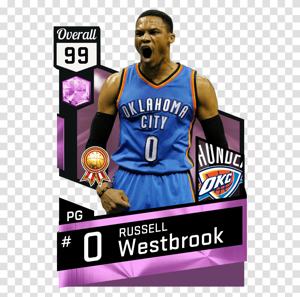 John 99 Pink Diamond Russell Westbrook, Person, Poster, Advertisement, People Transparent Png