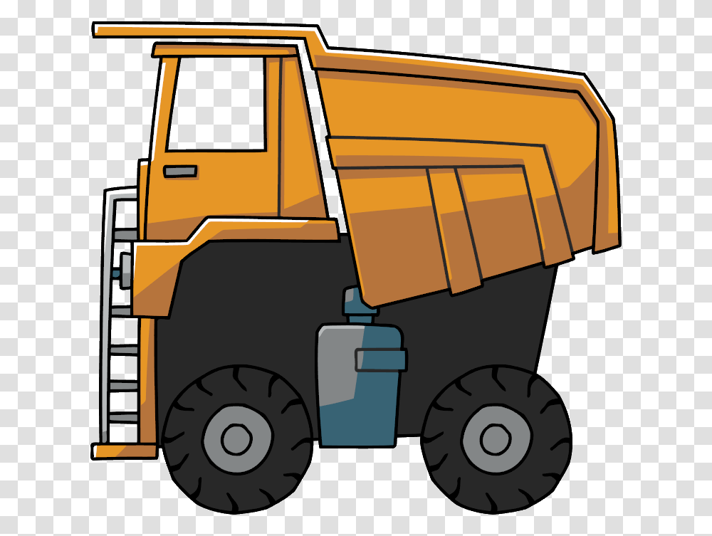 John Cena Clipart Truck Scribblenauts Truck, Tractor, Vehicle, Transportation, Bulldozer Transparent Png