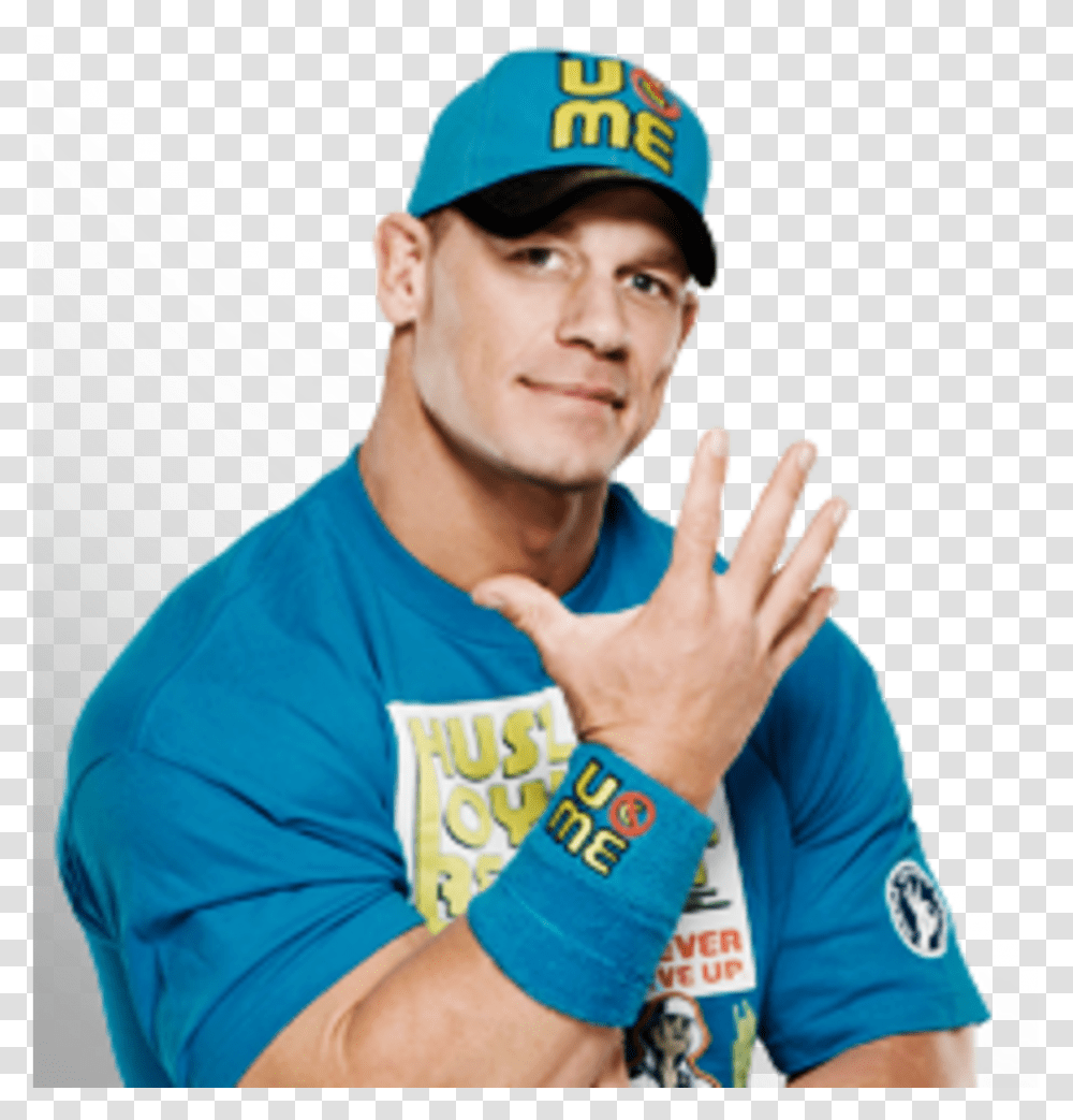 John Cena Face John Cena John Cena You Cant See Me Hand, Person, Baseball Cap, Hat Transparent Png