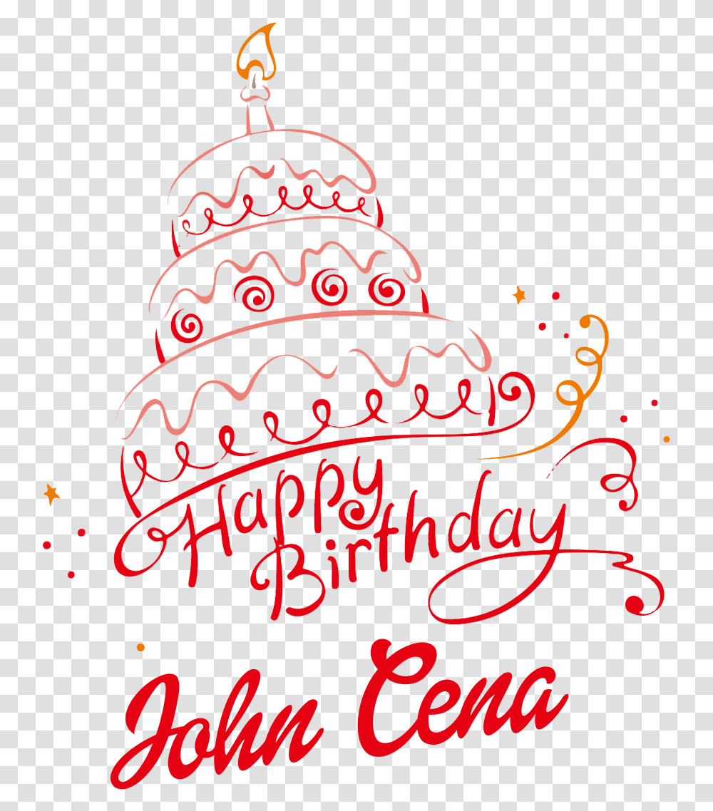 John Cena Images Happy Birthday Robinson Cake, Diwali, Handwriting Transparent Png