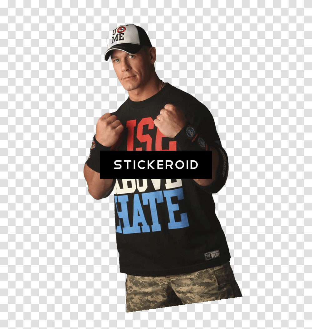 John Cena Iphone Rise Above Hate John Cena Rise Above Hate, Clothing, Person, Sleeve, T-Shirt Transparent Png
