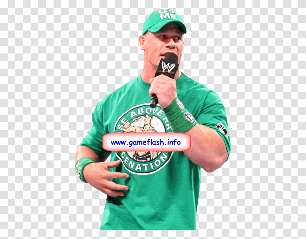 John Cena John Cena, Person, Microphone, Crowd Transparent Png
