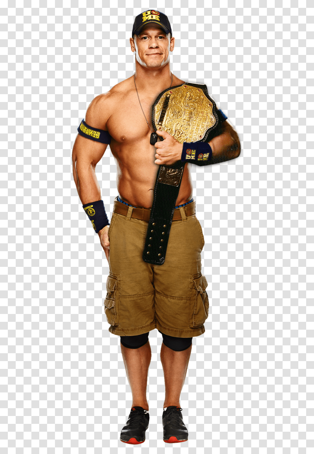 John Cena Rko John Cena World Heavyweight Champion, Person, Buckle, Sport, Back Transparent Png