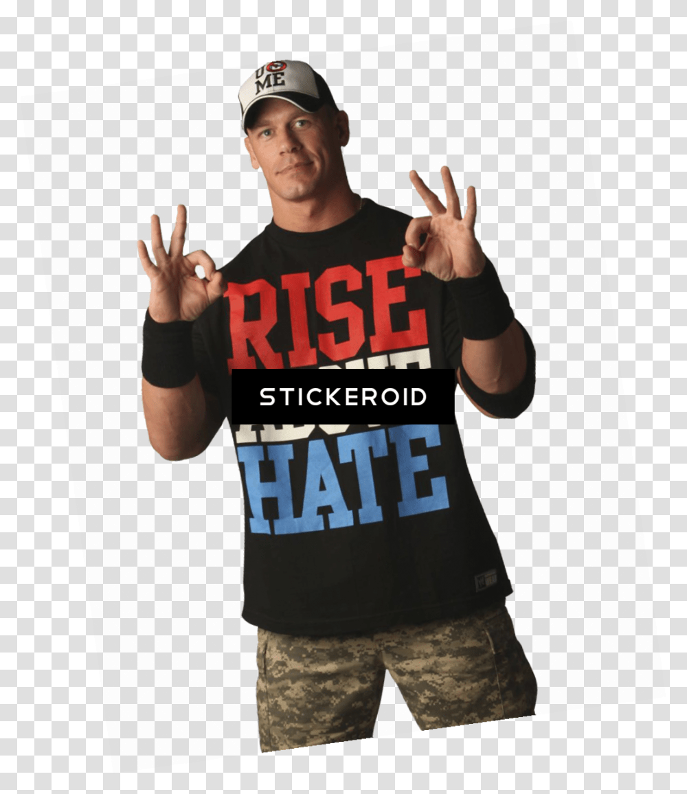 John Cena Swag, Person, T-Shirt, Hat Transparent Png