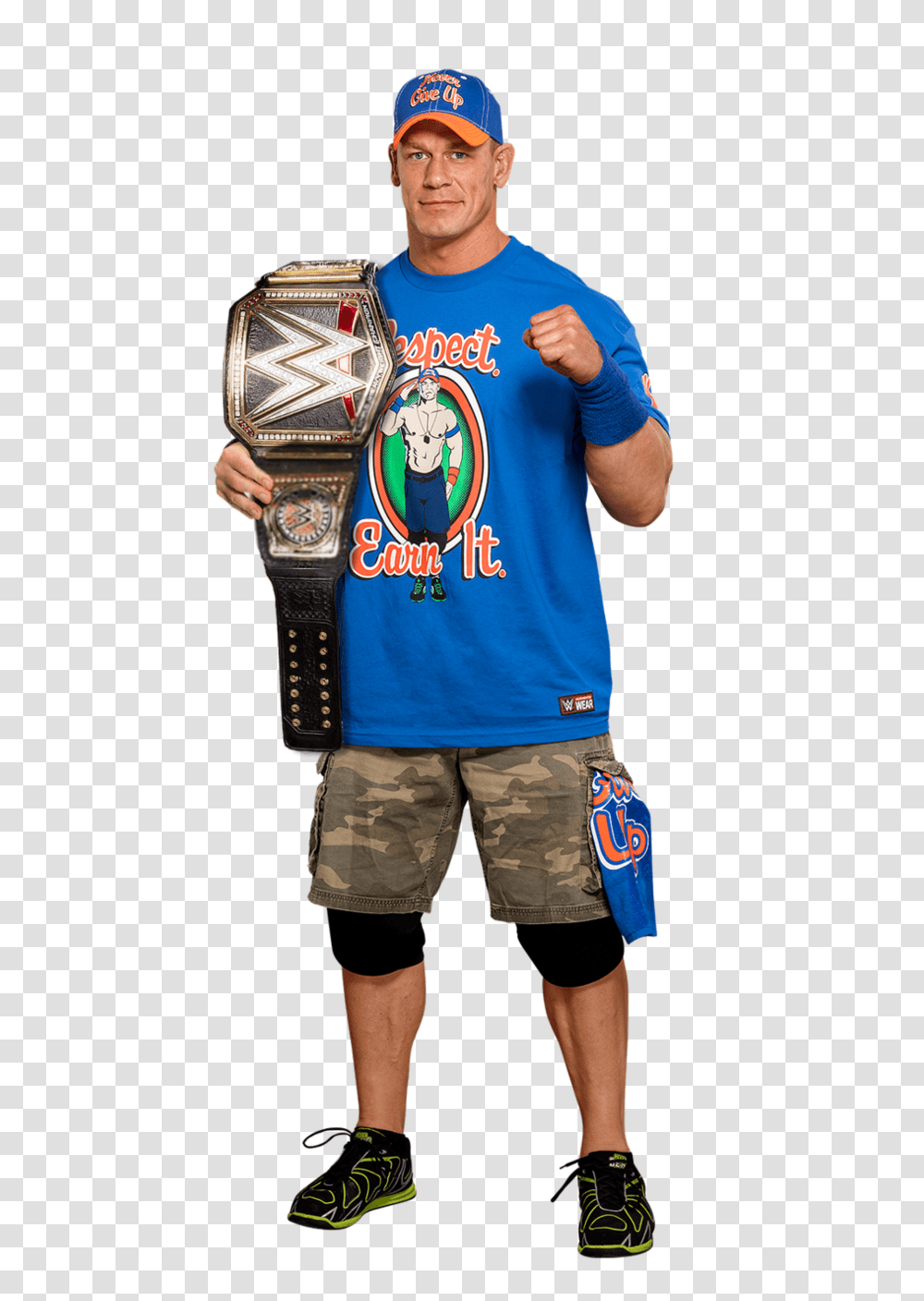 John Cena Wwe Champion, Person, Shorts, Shirt Transparent Png