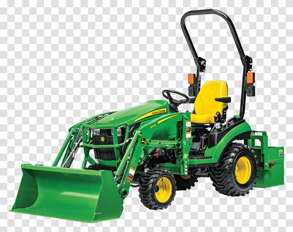 John Deere 1025r Tractor Loader, Lawn Mower, Tool, Vehicle, Transportation Transparent Png