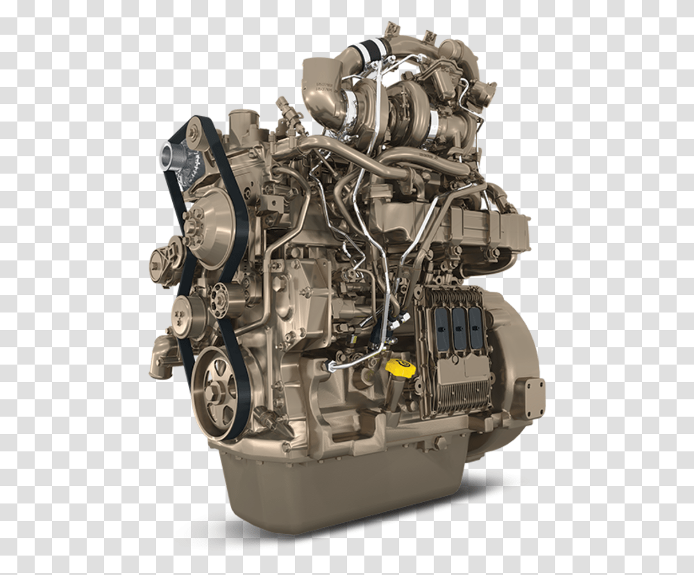 John Deere 4045hfc09 Product Photo Engine, Motor, Machine, Train, Vehicle Transparent Png