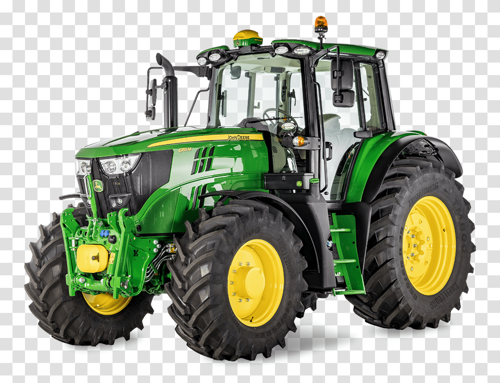 John Deere 6155m 2019, Tractor, Vehicle, Transportation, Wheel Transparent Png