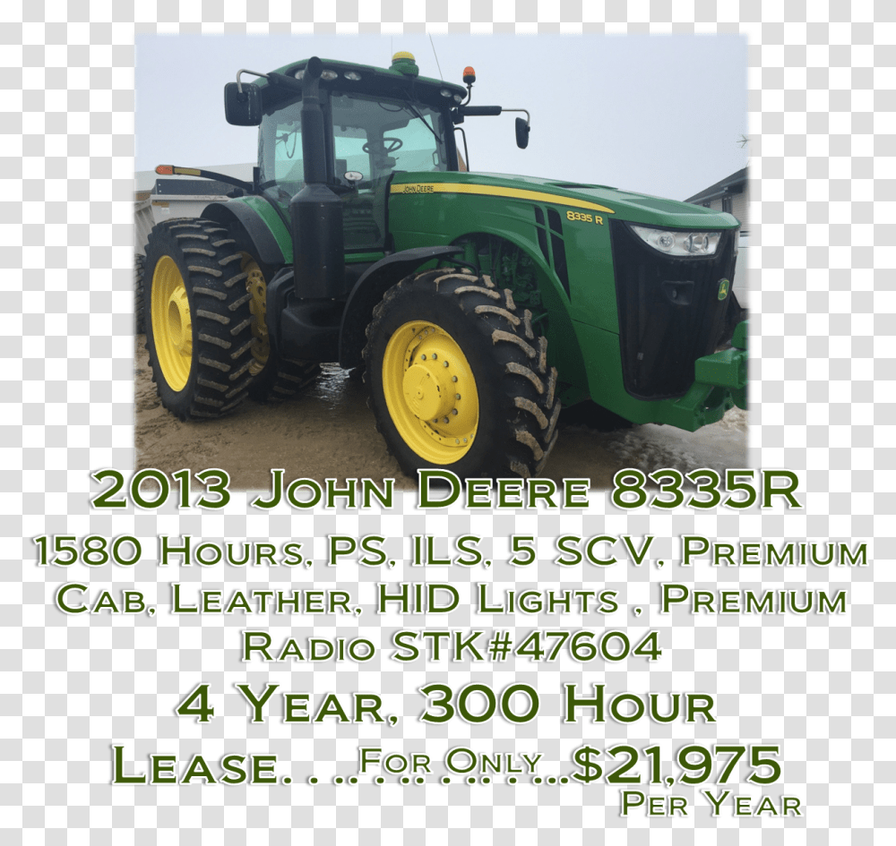 John Deere 8360 R Download Tractor, Vehicle, Transportation, Wheel, Machine Transparent Png