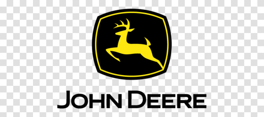 John Deere Construction Equipment Logo, Trademark, Emblem, Animal Transparent Png