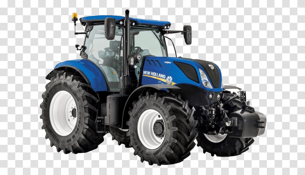 John Deere International Harvester New Holland Agriculture New Holland T7 Tractor, Vehicle, Transportation, Wheel, Machine Transparent Png